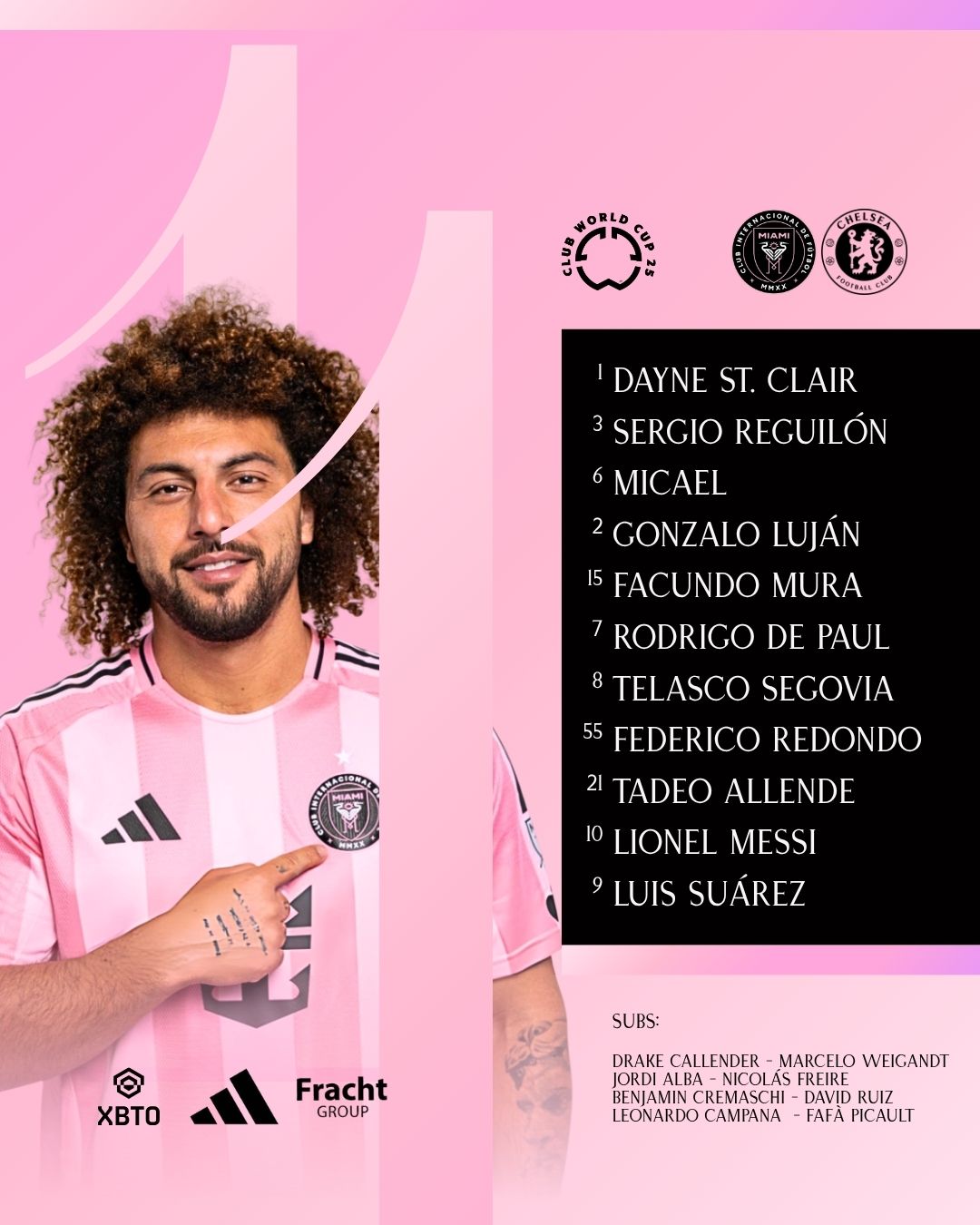 Lineup Canva template preview